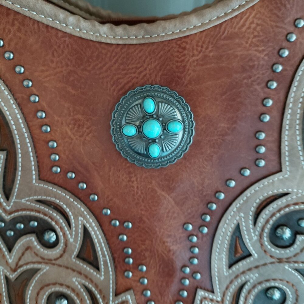Brown Leather Shoulder Bag - Picture 6 of 6
